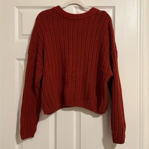 Cozy burnt orange Knit Sweater